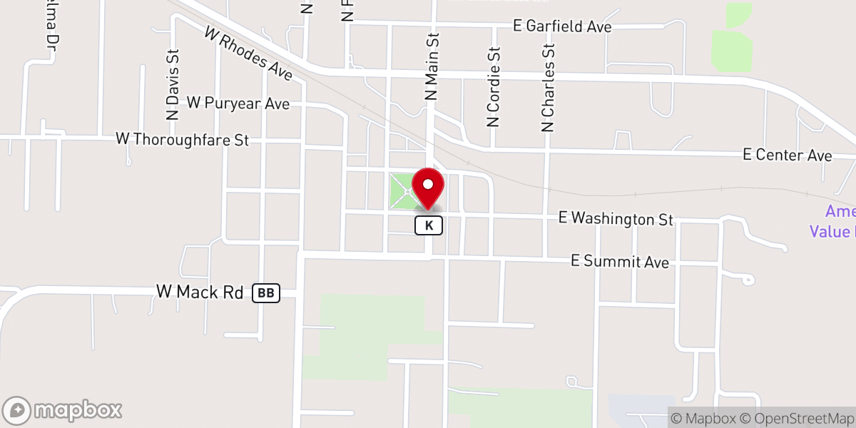 Map showing location of Seymour