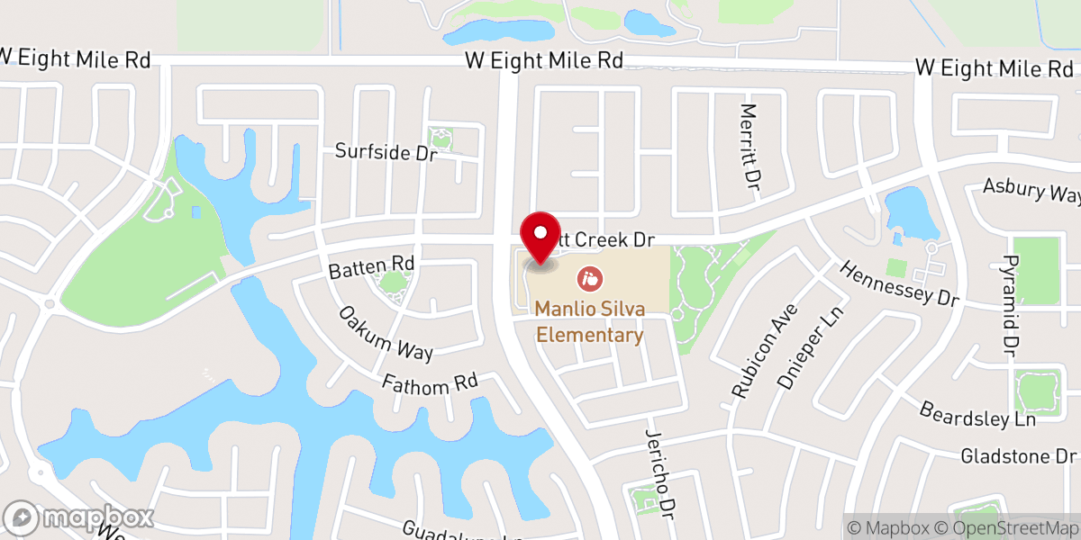 Map showing location of Radius Church