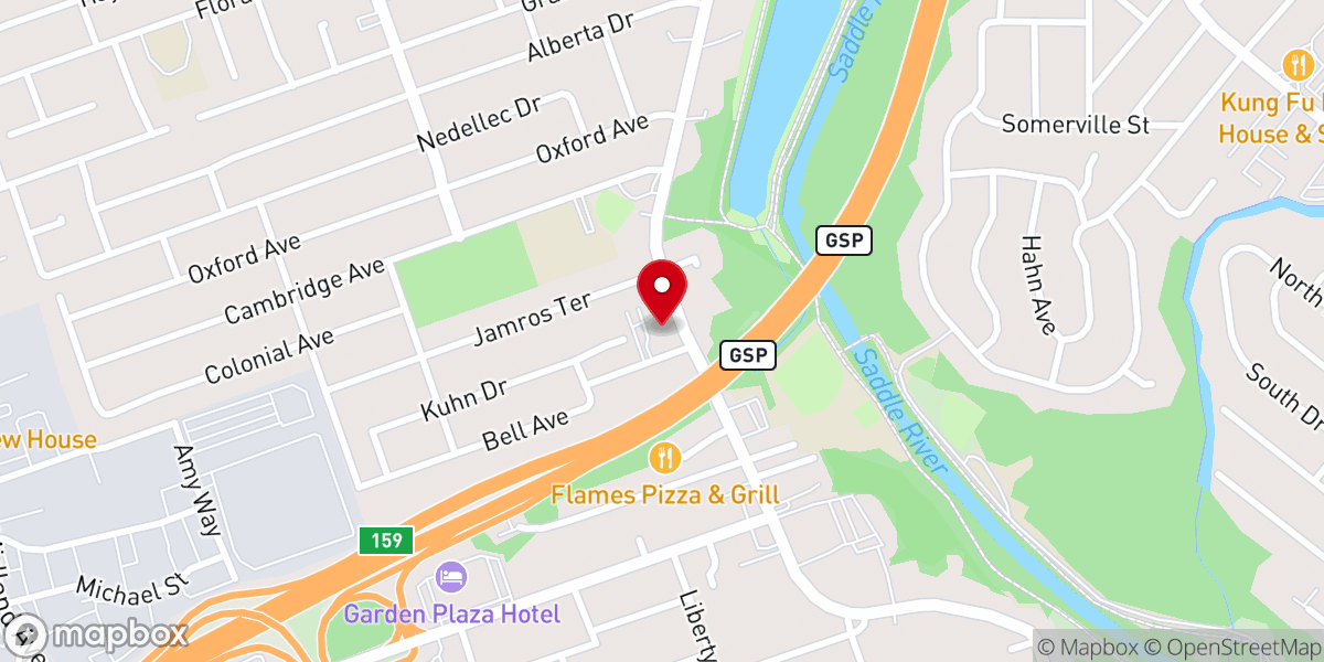 Map showing location of Roman Catholic Church of Korean Martyrs