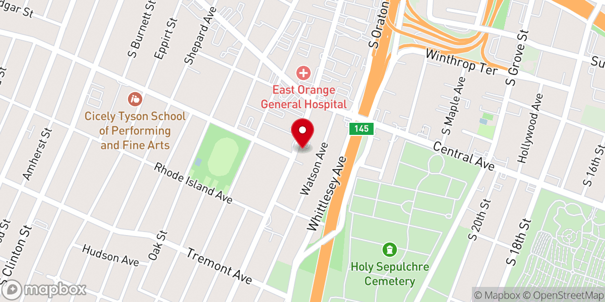 Map showing location of Chapels of Eden