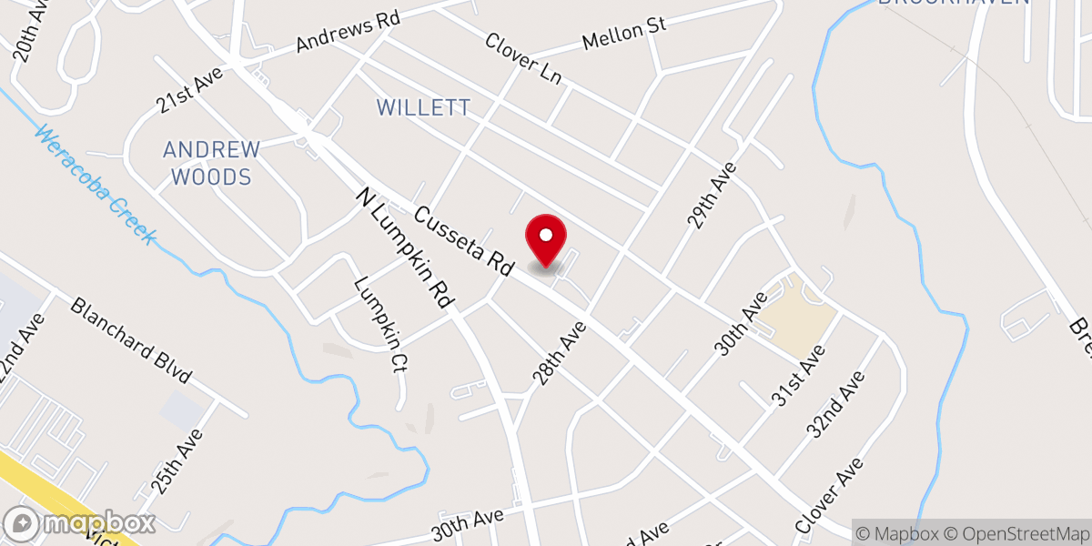 Map showing location of Macedonia Baptist Church