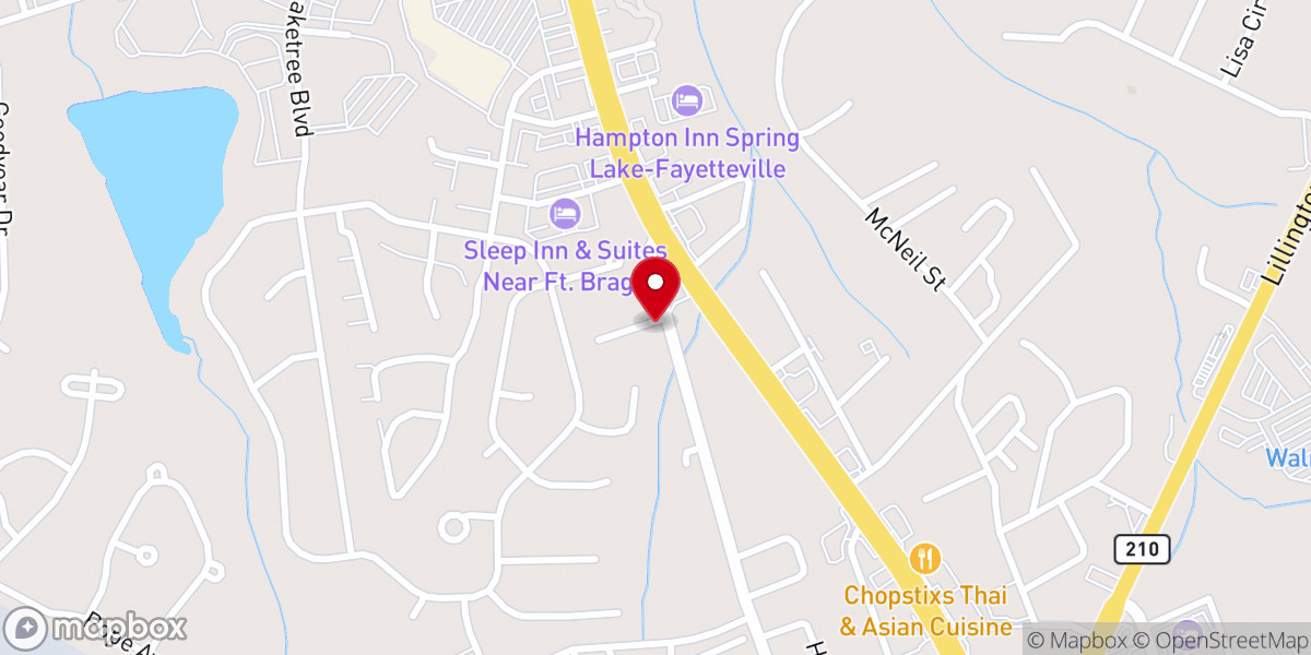 Map showing location of Love Fellowship Ministries, Worship Center.Inc