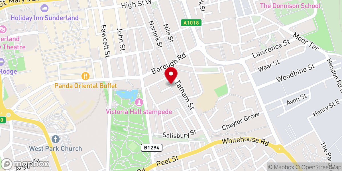 Map showing location of Bethesda Free Church