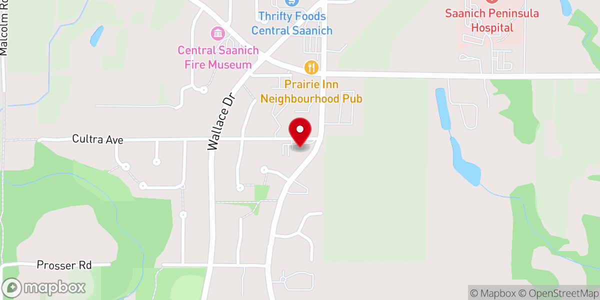 Map showing location of St. Mary's Anglican Church