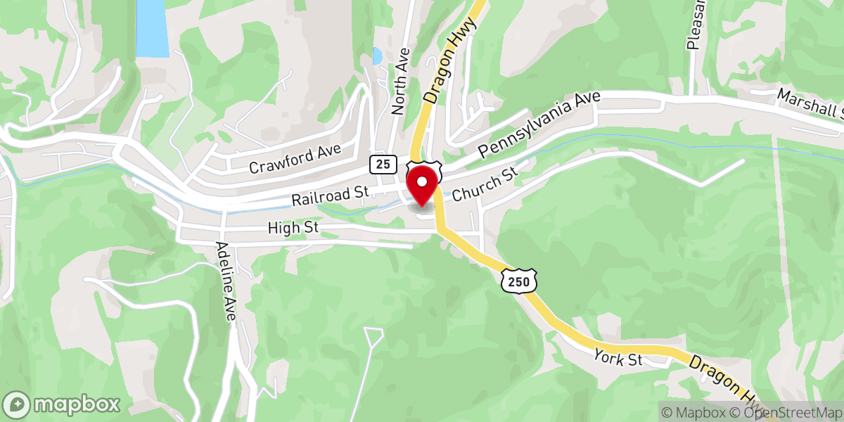 Map showing location of First United Methodist Church
