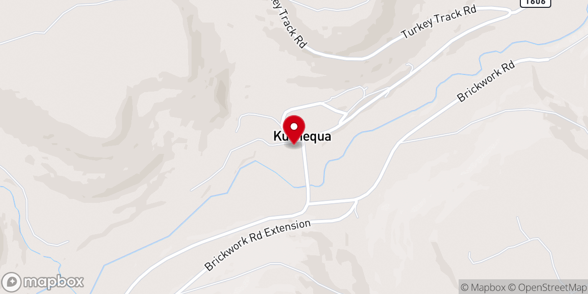 Map showing location of Kushequa Union Church