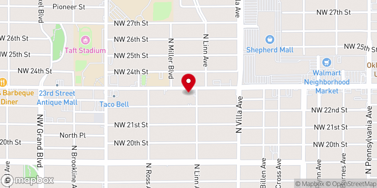 Map showing location of Saint Andrews Presbyterian Church