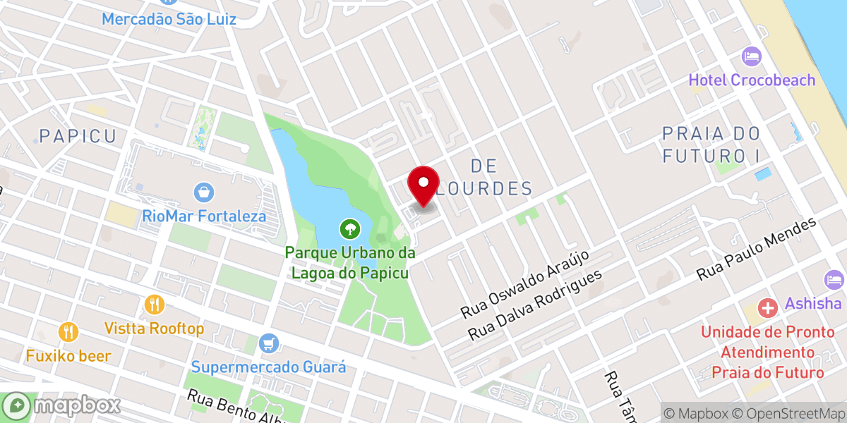 Map showing location of Igreja de Nossa Senhora de Lourdes - Dunas