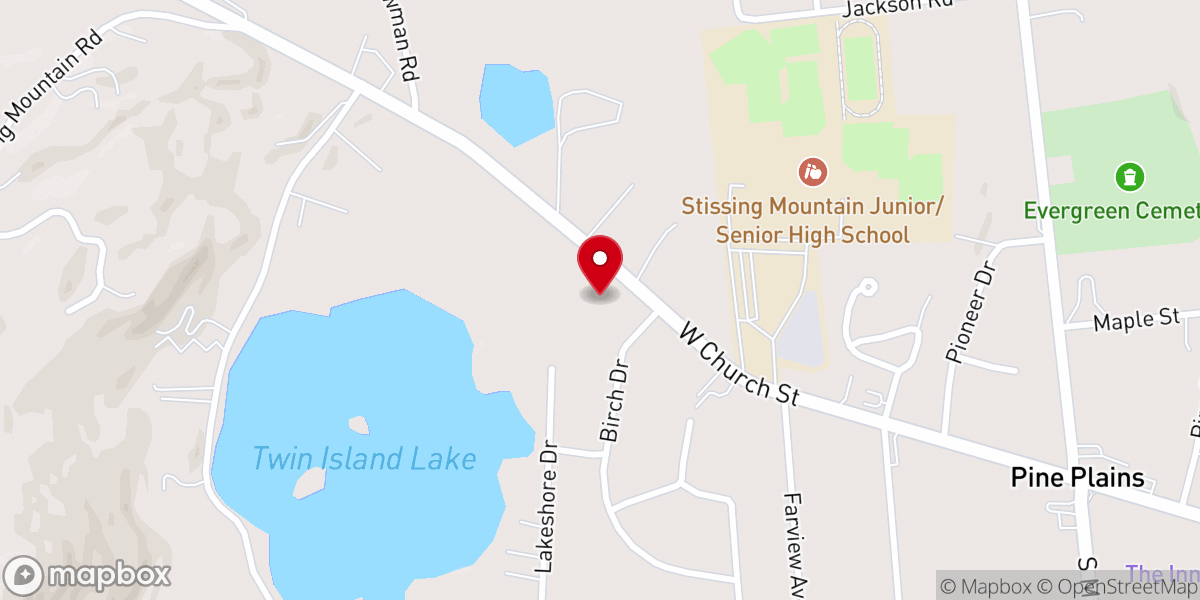 Map showing location of Pine Plains Tractor and Equipment