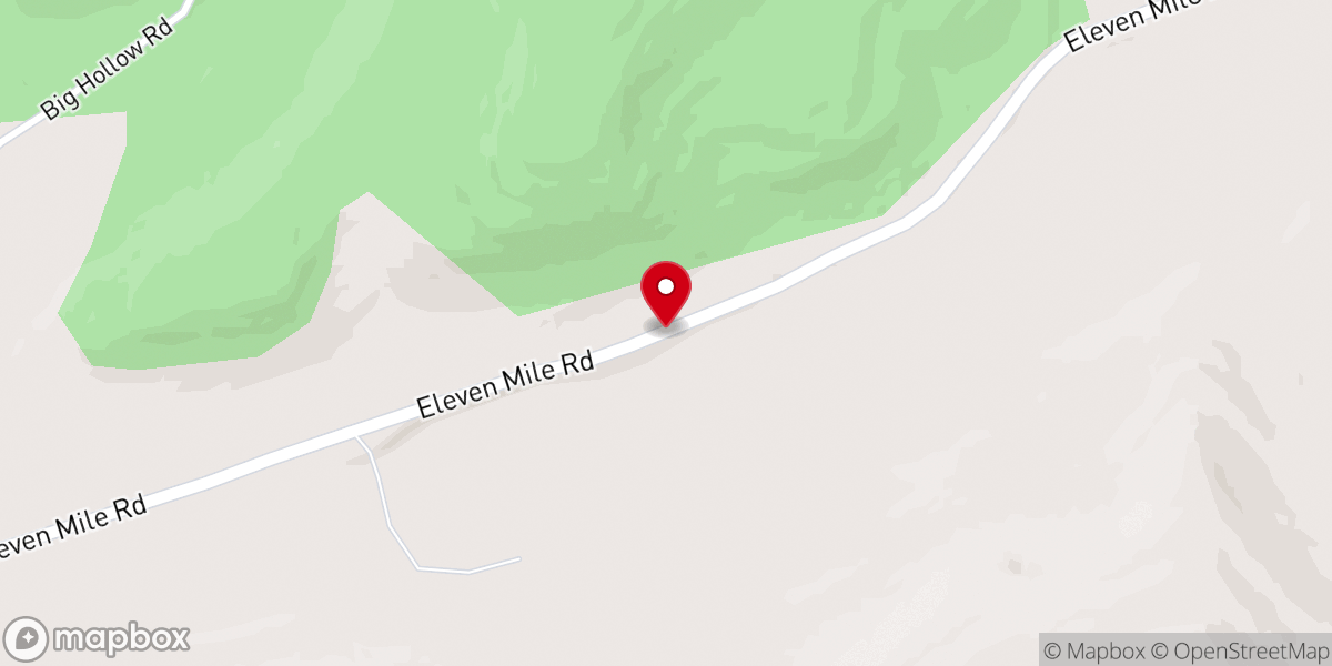Map showing location of Potter County Baptist Church