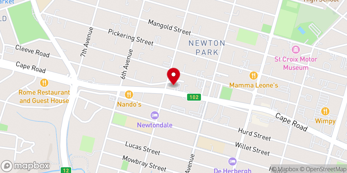 Map showing location of Mater Dei Catholic Church