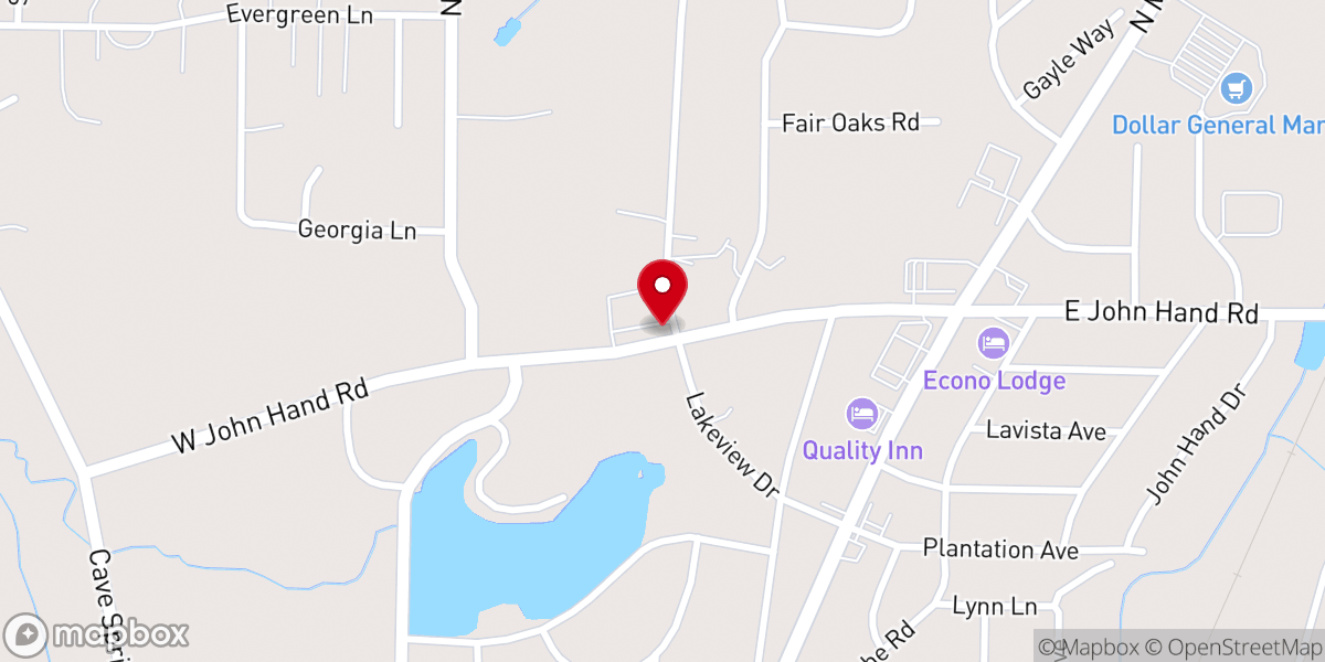 Map showing location of First Presbyterian Church
