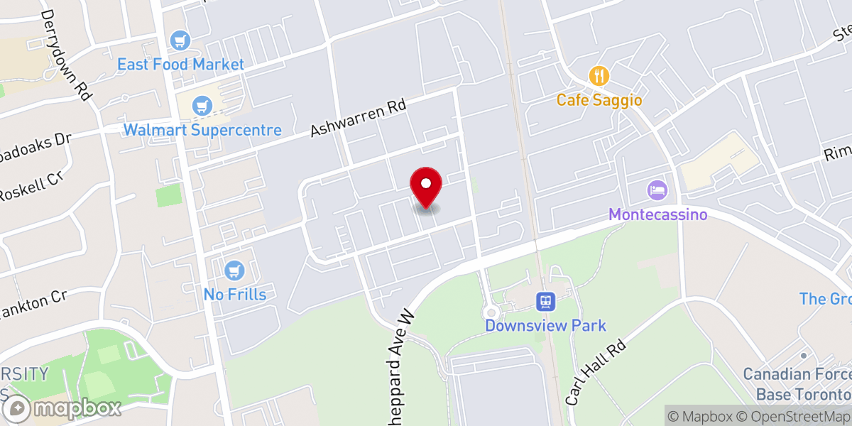 Map showing location of Mount Zion Filipino Church