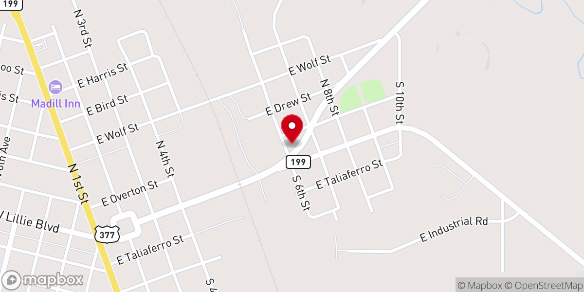 Map showing location of Cornerstone COGIC Church