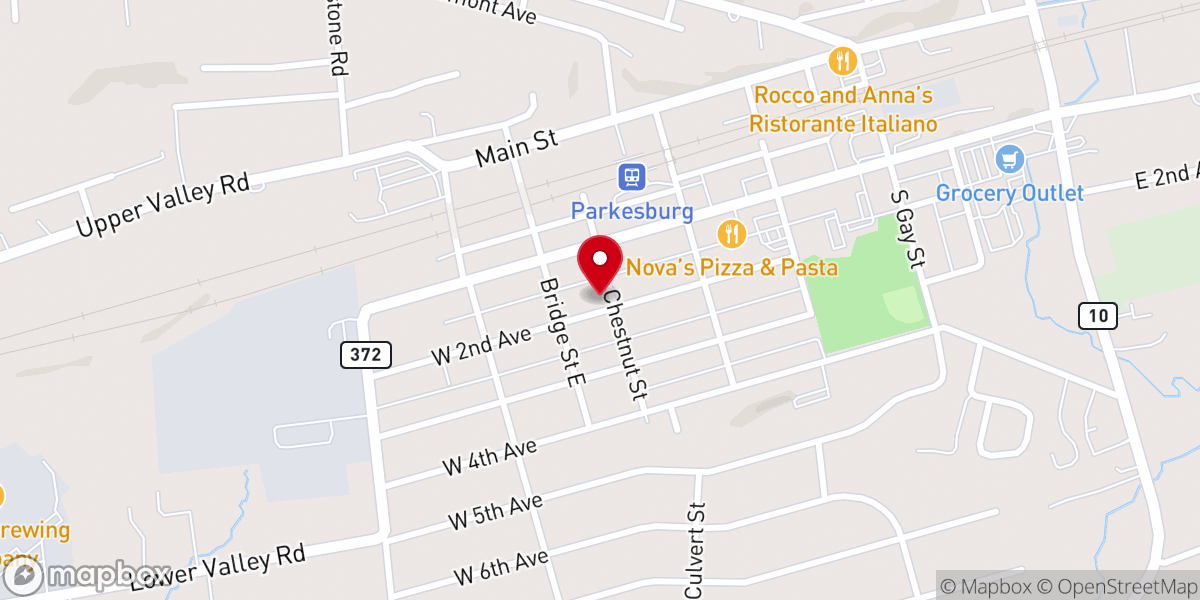 Map showing location of George P Schneider Parish Center