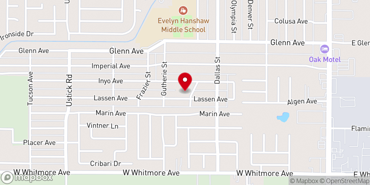 Map showing location of Apostolic Jubilee Center