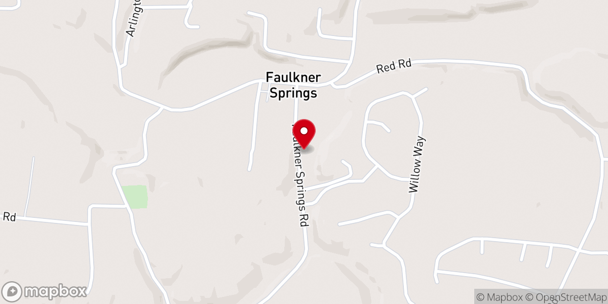 Map showing location of Arlington Church of Christ