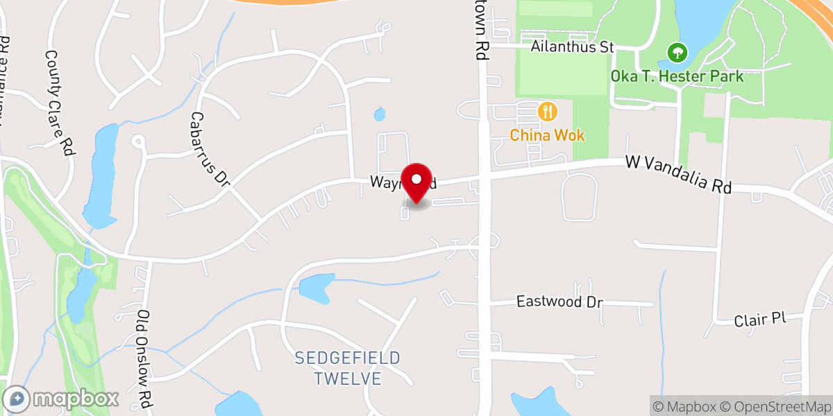 Map showing location of All Saints Episcopal Church