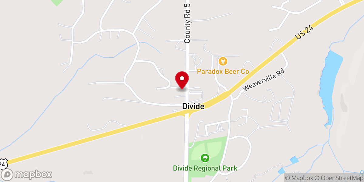 Map showing location of Little Chapel Food Pantry