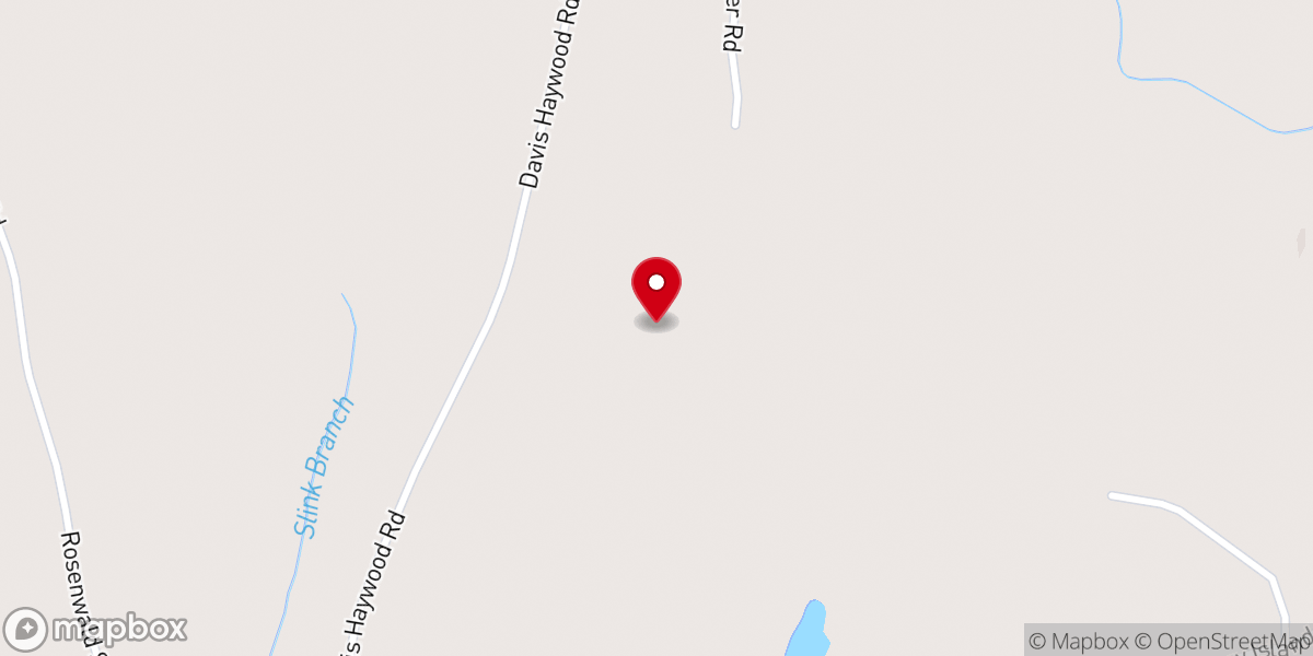 Map showing location of Oliver Grove Baptist Church