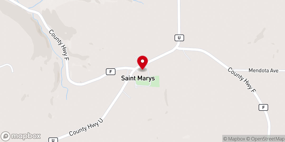 Map showing location of Nativity of the Blessed Virgin Mary Catholic Church (St Mary's Ridge)