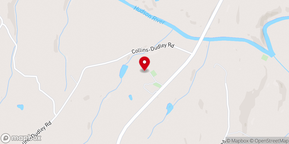 Map showing location of New Hope Worship Center