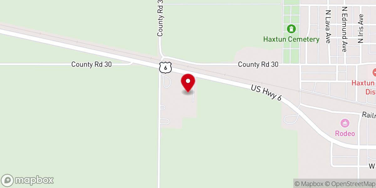 Map showing location of Prairie Home Baptist Church
