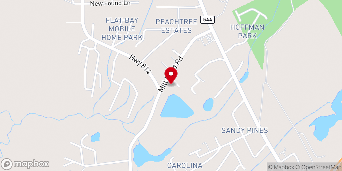 Map showing location of Socastee Church of God