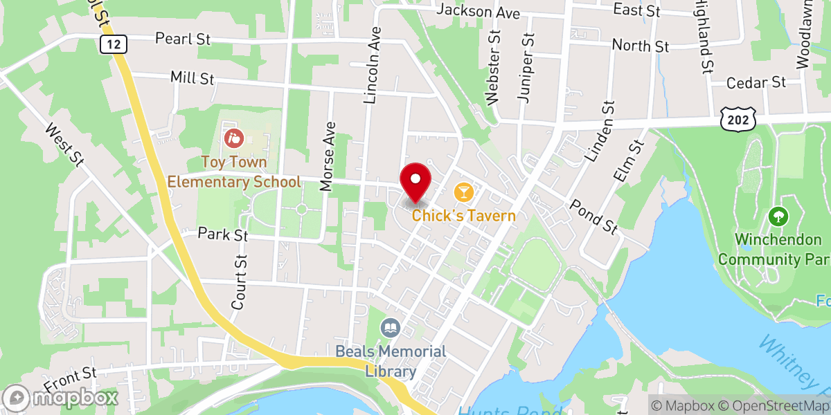 Map showing location of Immaculate Heart of Mary Church
