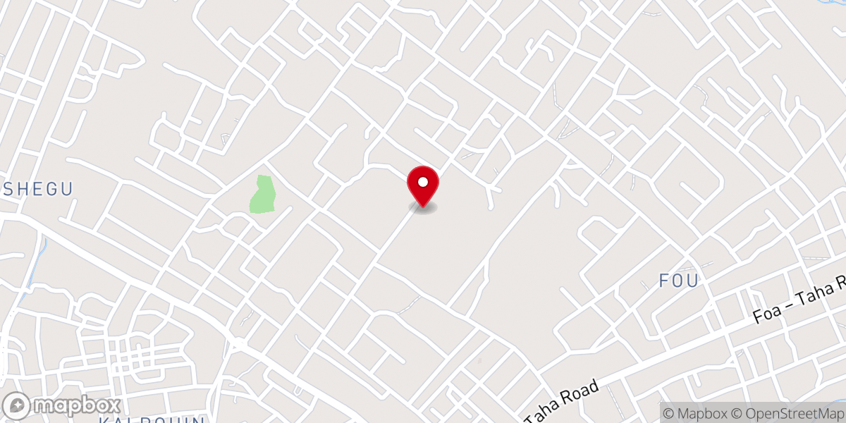 Map showing location of Sacred Heart Catholic Parish