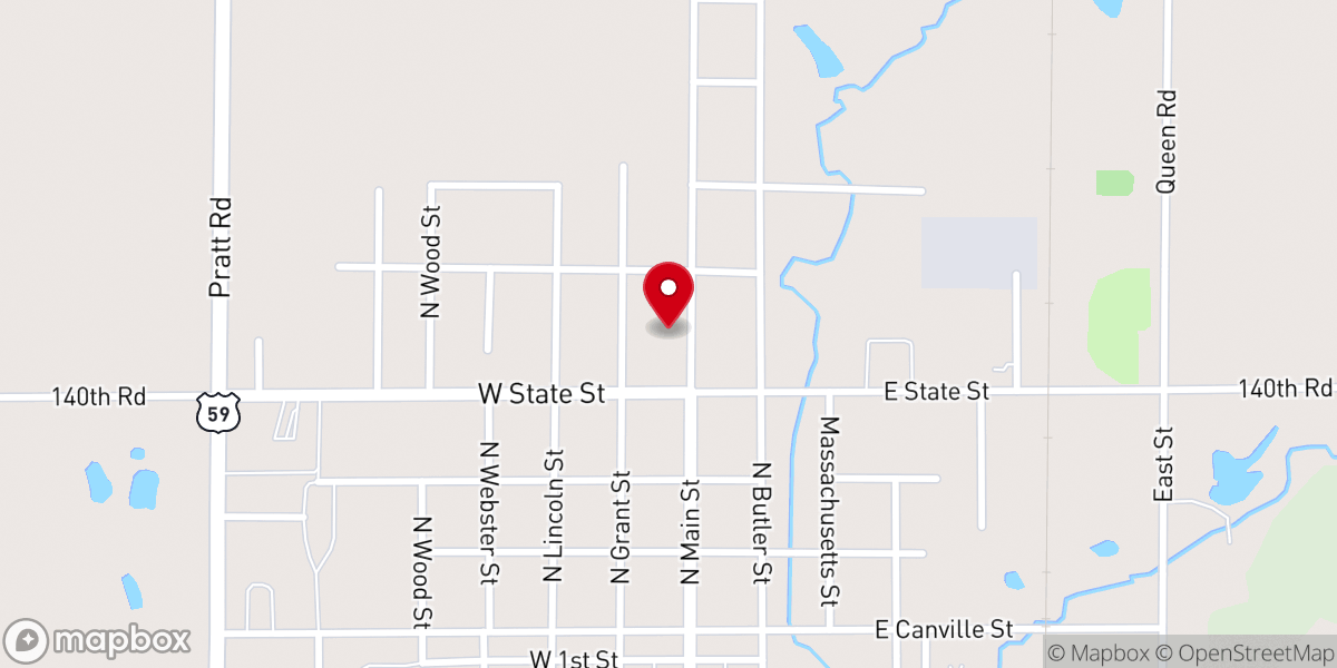 Map showing location of St. Ambrose Catholic Church
