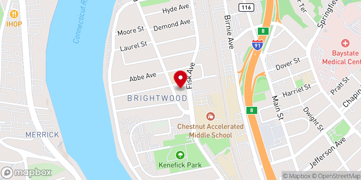Map showing location of Iglesia Bautista Sinai