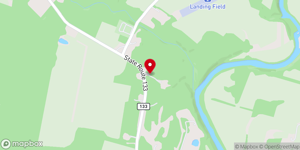 Map showing location of Greenberry Church