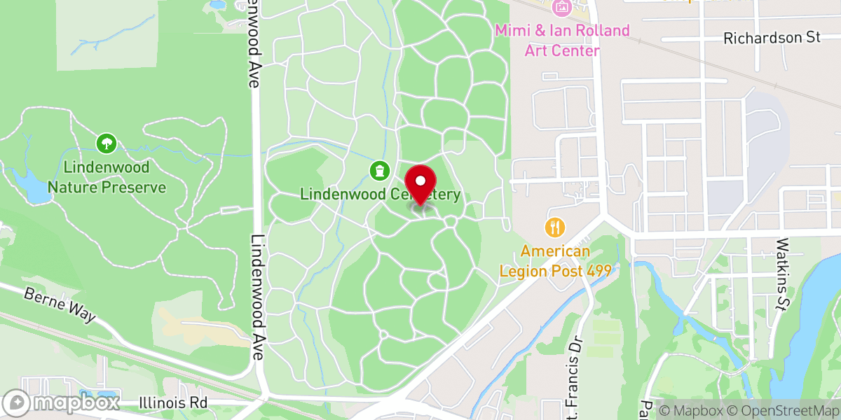 Map showing location of Church-Like Mausoleum
