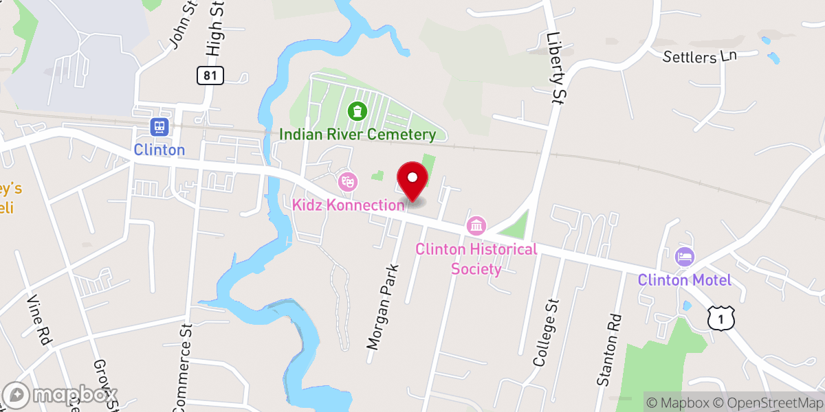Map showing location of Episcopal Church of the Holy Advent