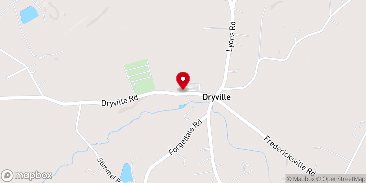 Map showing location of Christ Mertz Lutheran Church