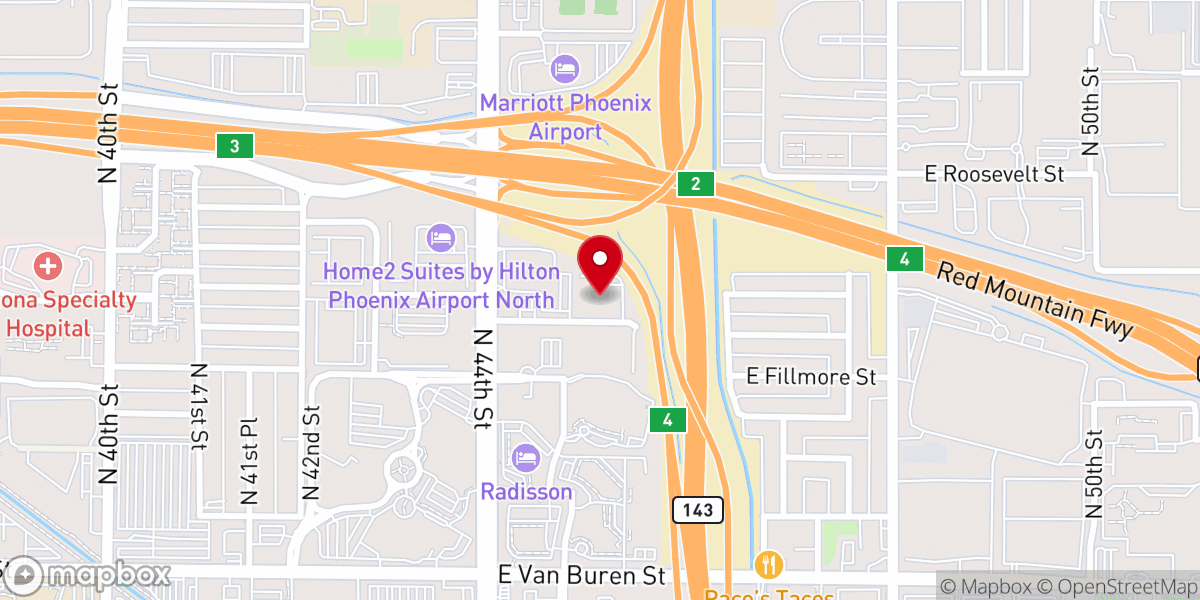Map showing location of St Sava Serbian Orthodox Church