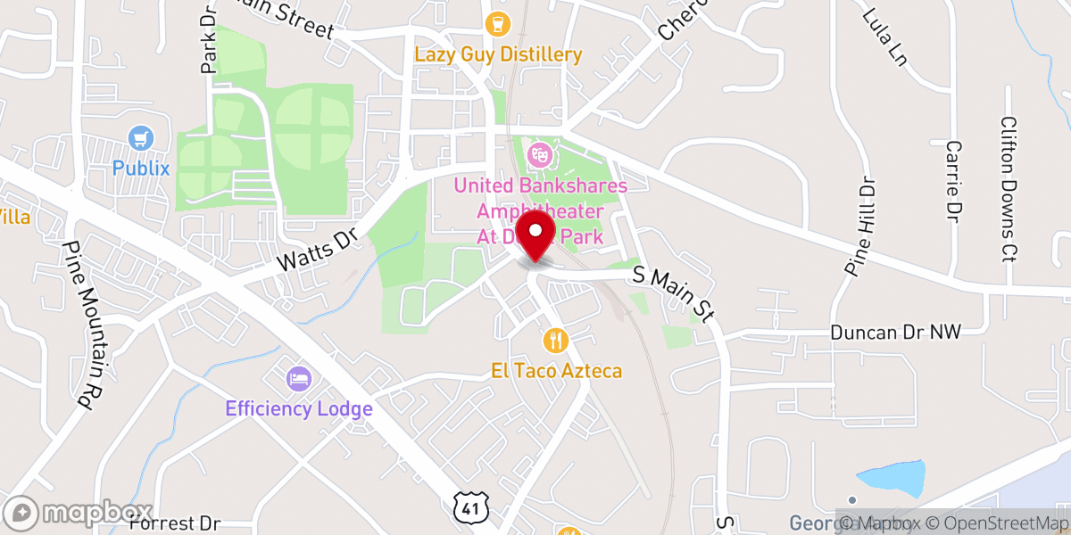 Map showing location of St Vincent's thrift stire