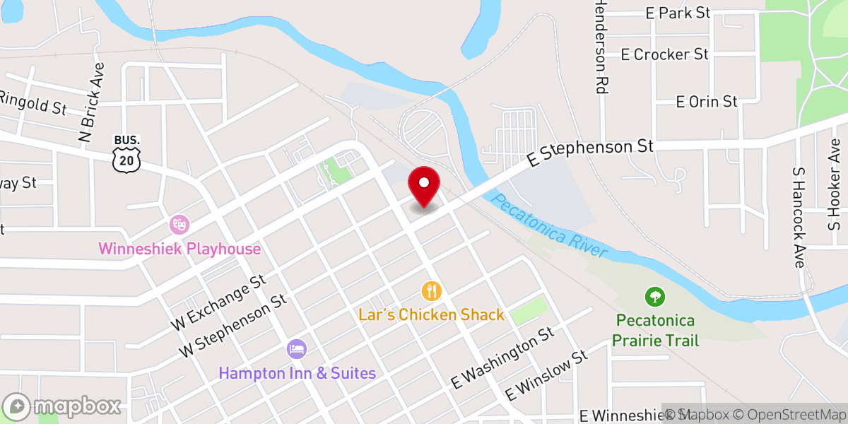 Map showing location of Connecting Point Church