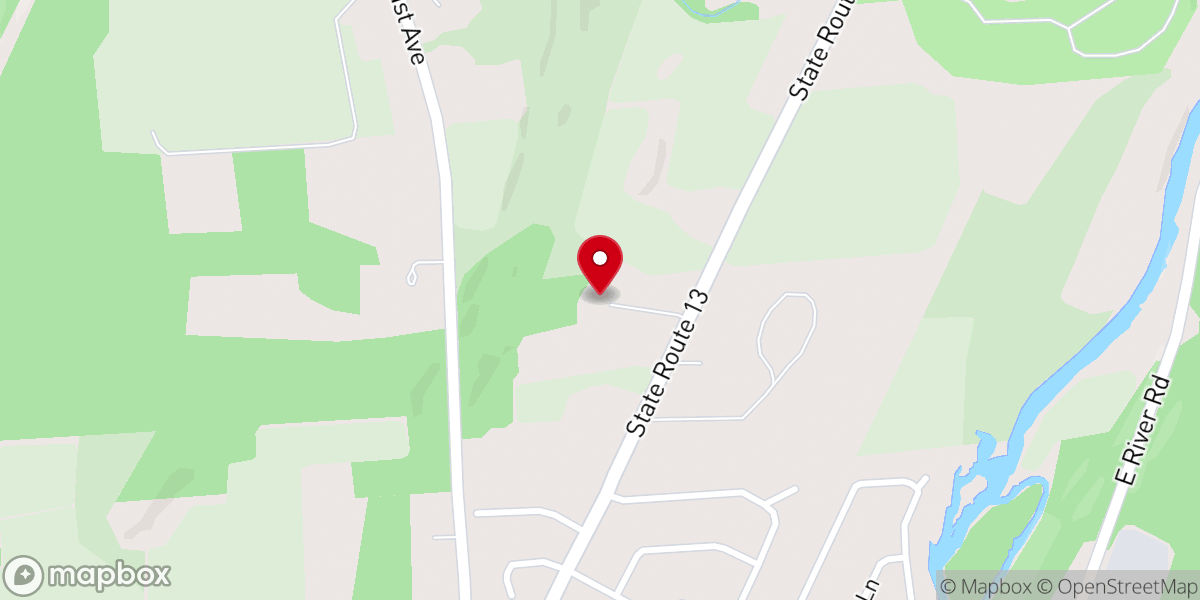 Map showing location of Faith Baptist Church