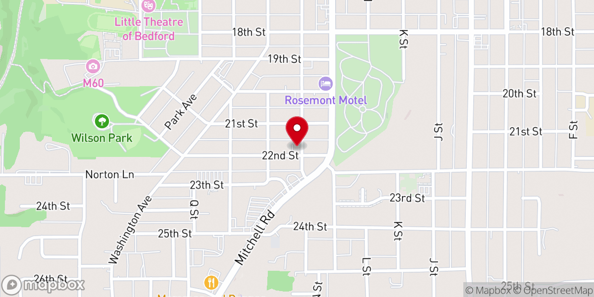 Map showing location of Clearview Baptist Church