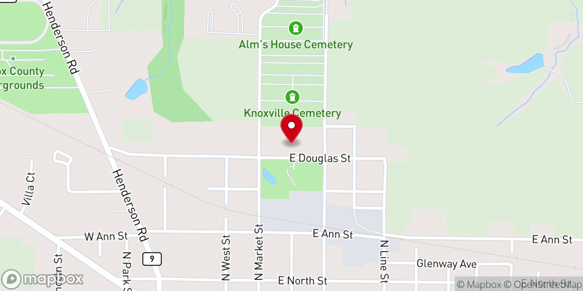 Map showing location of St. Mary's Chapel & Events