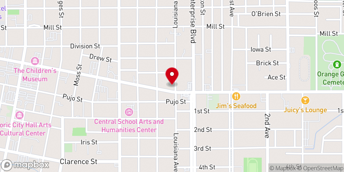 Map showing location of Governor's Mansion