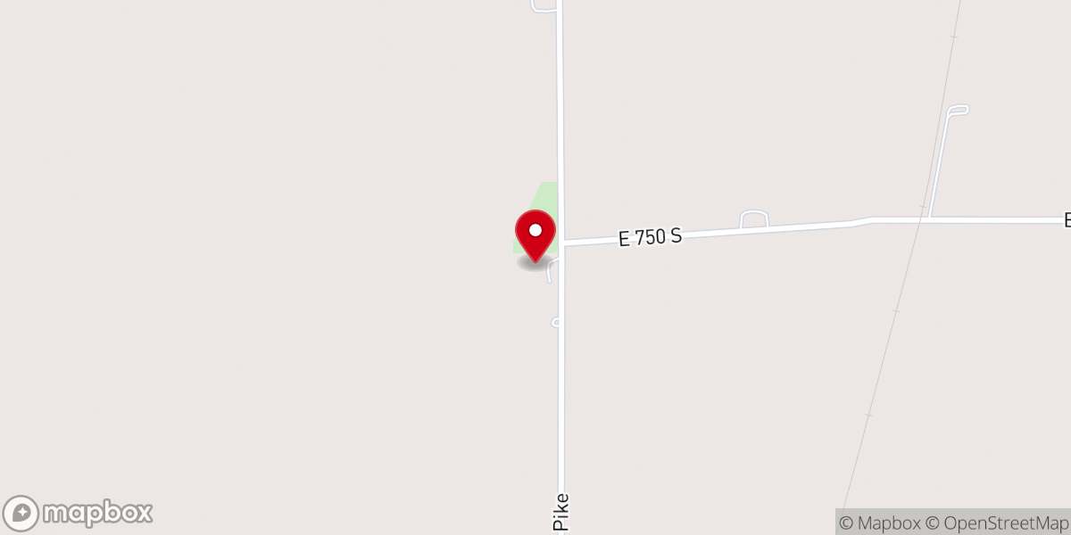 Map showing location of Back Creek Friends Church