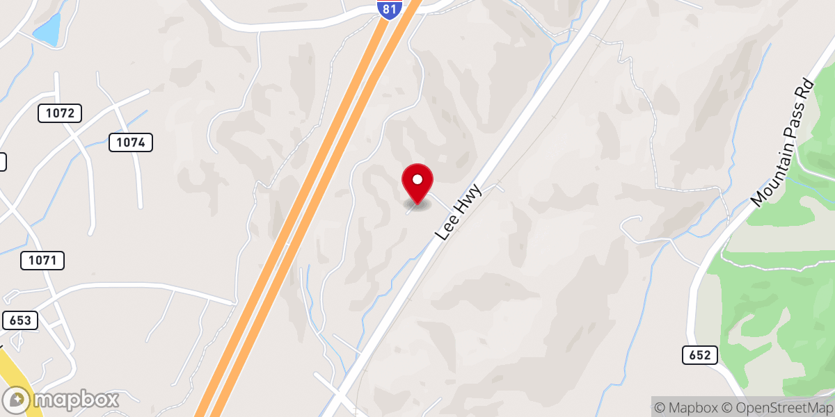 Map showing location of Virginia Church Of God Of Prophecy