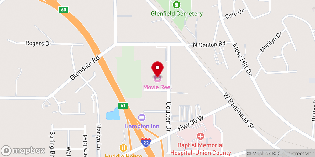 Map showing location of Lighthouse Baptist Church.