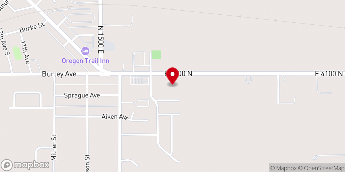 Map showing location of Buhl Seventh-day Adventist Church