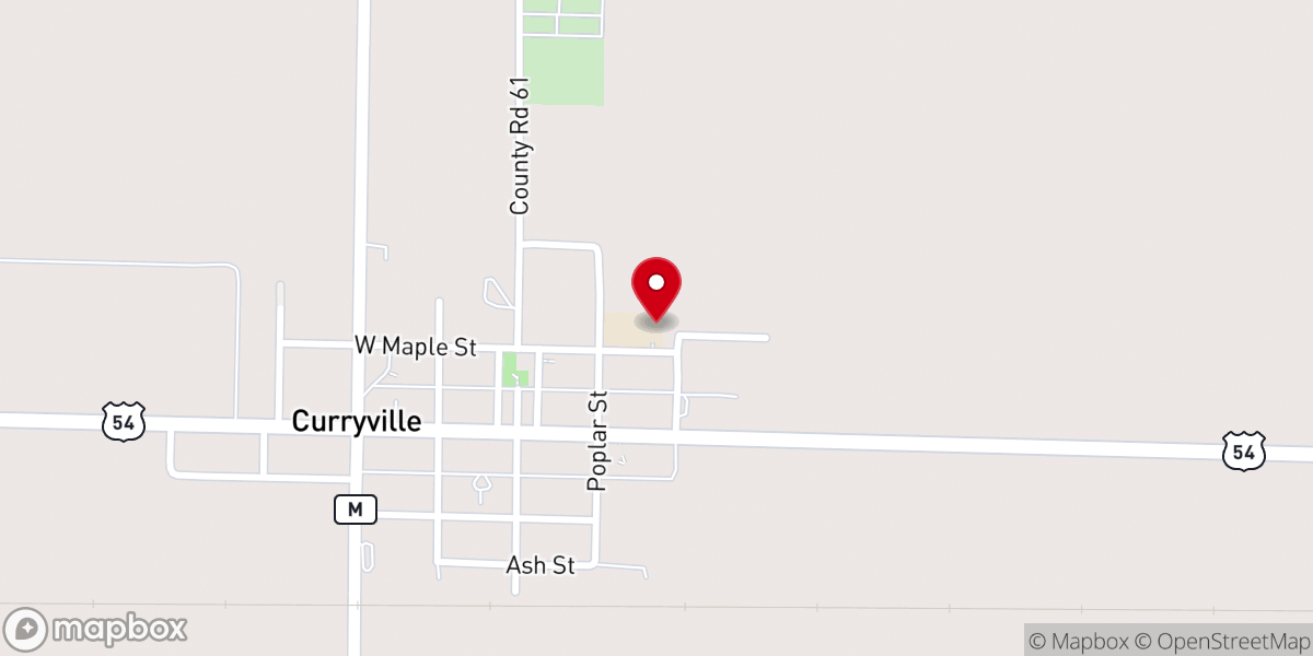 Map showing location of Salt River Baptist Association