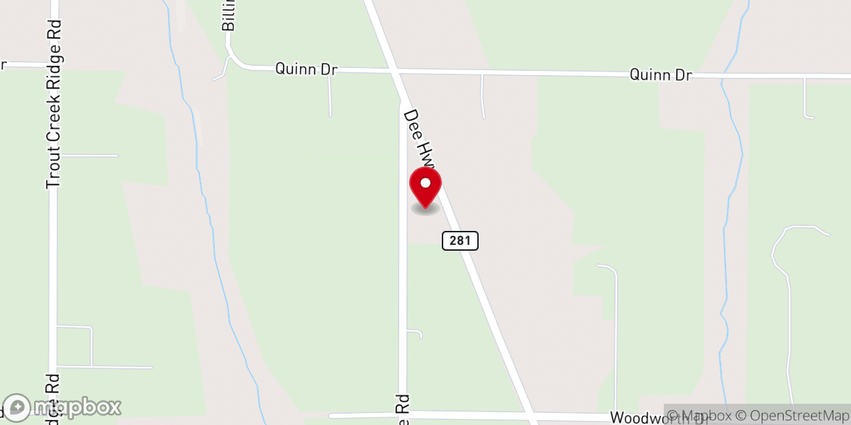 Map showing location of Parkdale Baptist Church