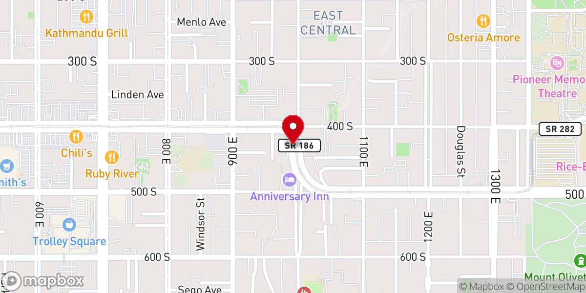 Map showing location of Wasatch Anglican Fellowship St Johns Anglican Church